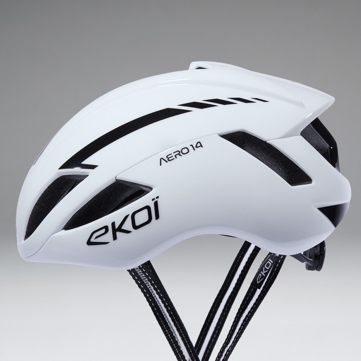 Casque EKOI Perf AERO14 Blanc Black Design 