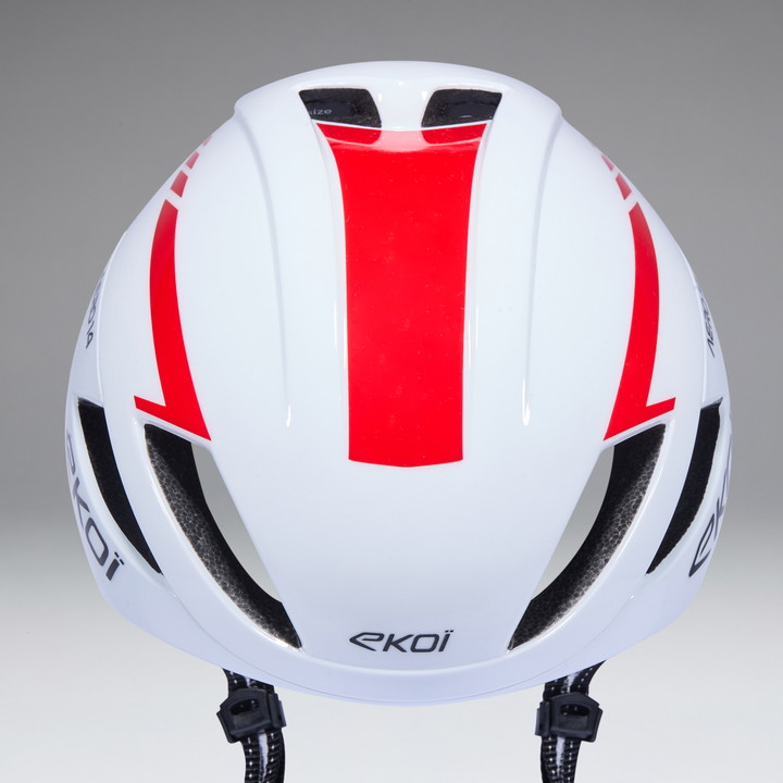 Casque EKOI Perf AERO14 Blanc Rouge