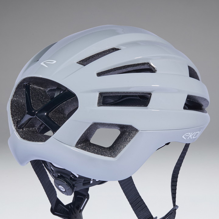 Casque EKOI Perf GARA Gris Nardo Logo Blanc