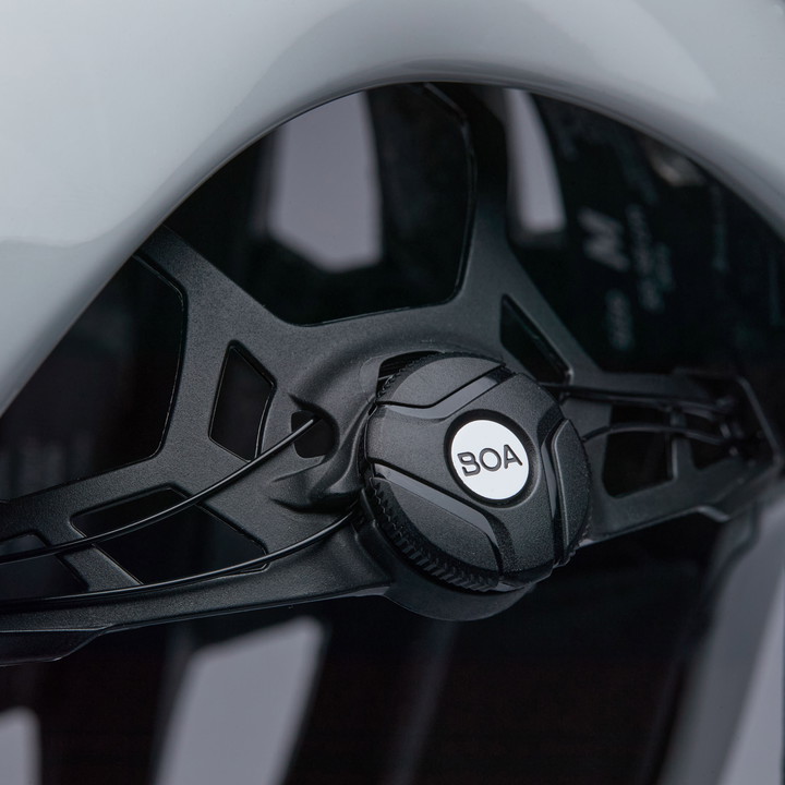 Casco EKOI Perf GARA Grigio Nardo Logo Bianco