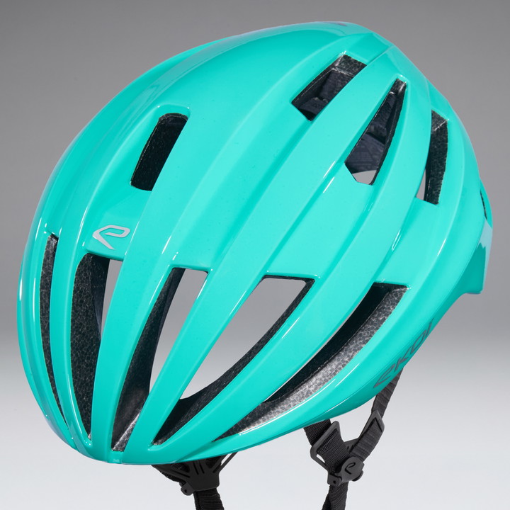 Capacete EKOI Perf GARA Aqua Logo Silver