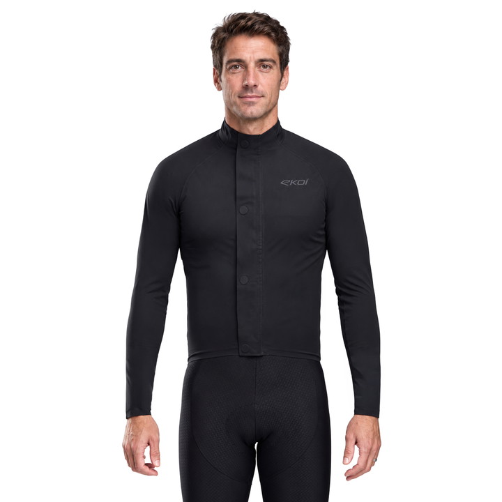 Veste de pluie EKOI Racing PRO WATERPROOF MAGNETIC Noir
