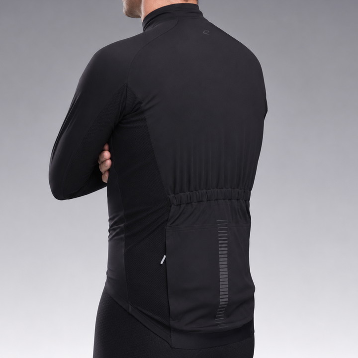 Veste de pluie EKOI Racing PRO WATERPROOF MAGNETIC Noir