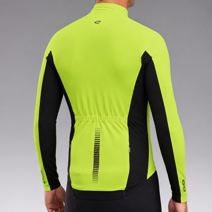 Veste de pluie EKOI Racing PRO WATERPROOF MAGNETIC Jaune fluo