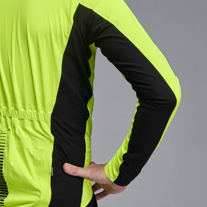 Veste de pluie EKOI Racing PRO WATERPROOF MAGNETIC Jaune fluo