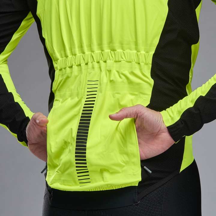 Veste de pluie EKOI Racing PRO WATERPROOF MAGNETIC Jaune fluo