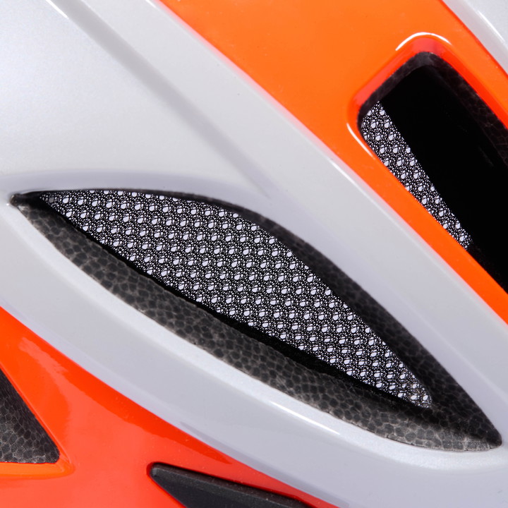 Casque EKOI AR13 Evo Blanc Orange Visible 