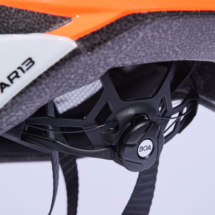 Casque EKOI AR13 Evo Blanc Orange Visible 