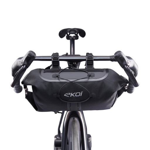 Sacoche guidon EKOI Racing GRAVEL BIKEPACKING EXPLORER Noir 8L  REFLECTIVE