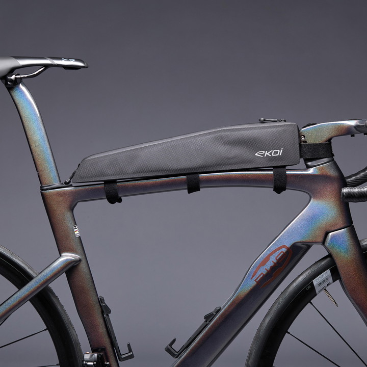 Sacoche TOP TUBE cadre EKOI Racing GRAVEL BIKEPACKING EXPLORER Noir 2L