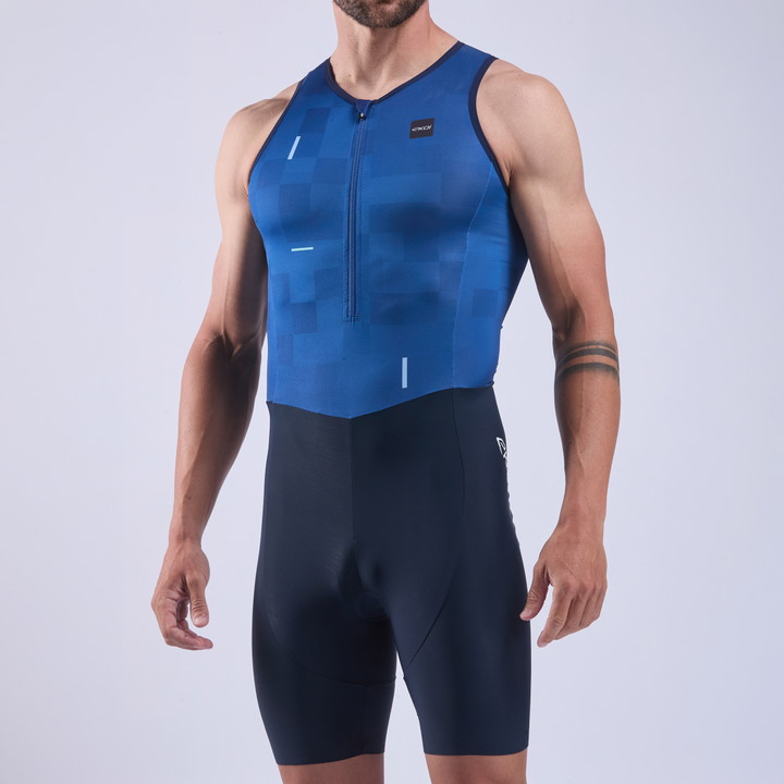 Combinaison triathlon EKOI Perf COBBLE sans manches Marine