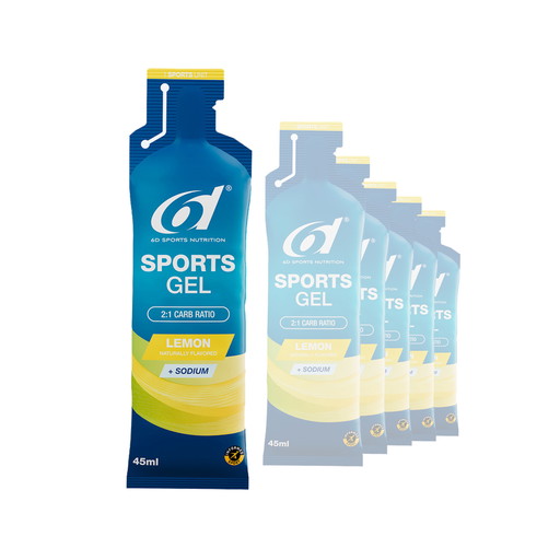 6D SPORTS energigeler 6 x 45 ml Citron