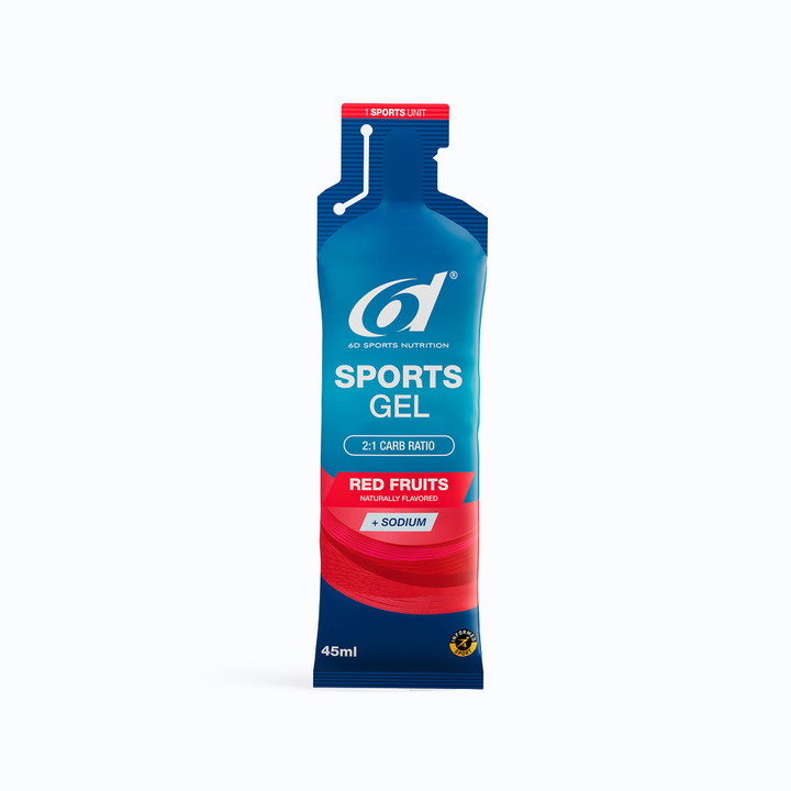 Gels énergétiques 6D SPORTS 6 x 45 ml Fruits Rouges
