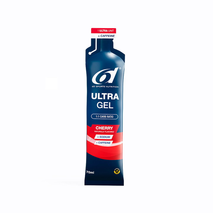 Gels énergétiques 6D ULTRA 6 x 70 ml Cerise Caféine