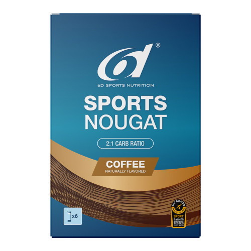 Barre Nougat  6D SPORTS 6 x 35 grs Café
