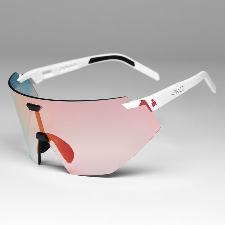 Lunettes EKOI Racing AEROLITE LTD IRONMAN Blanc PH  Cat1-3 