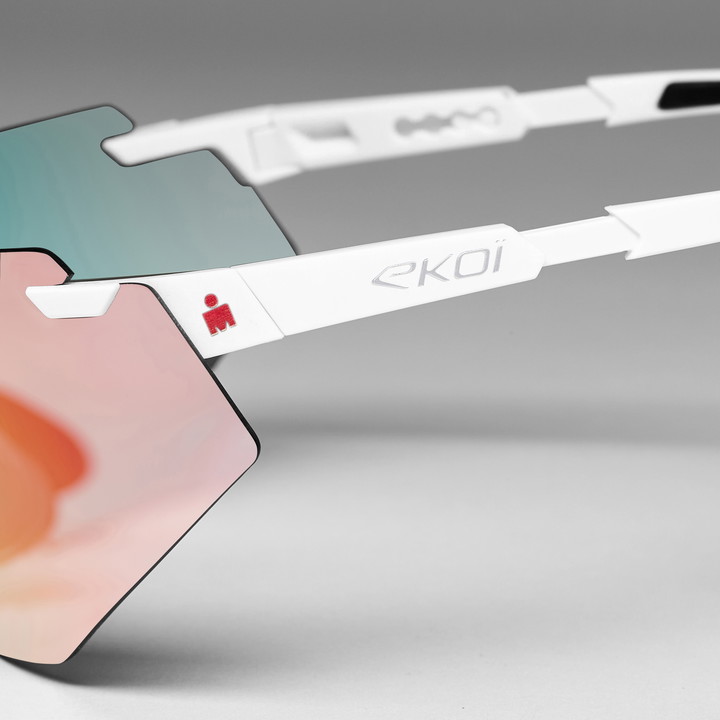 Lunettes EKOI Racing AEROLITE LTD IRONMAN Blanc PH  Cat1-3 