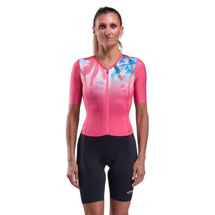 COMBINAISON TRIATHLON Femme EKOI PERF OASIS Evo RHUBARBE