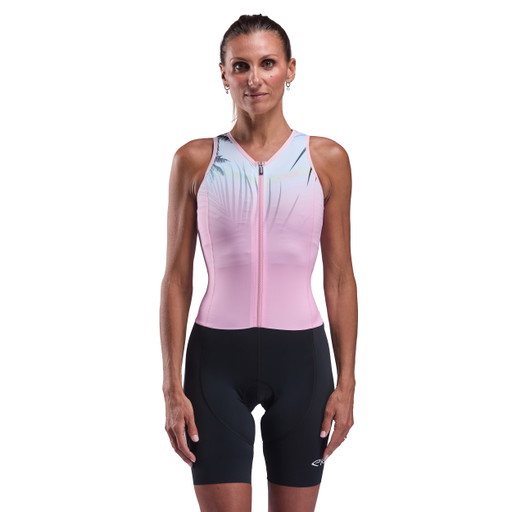 COMBINAISON TRIATHLON SANS MANCHES Femme EKOI PERF OASIS Evo ROSE