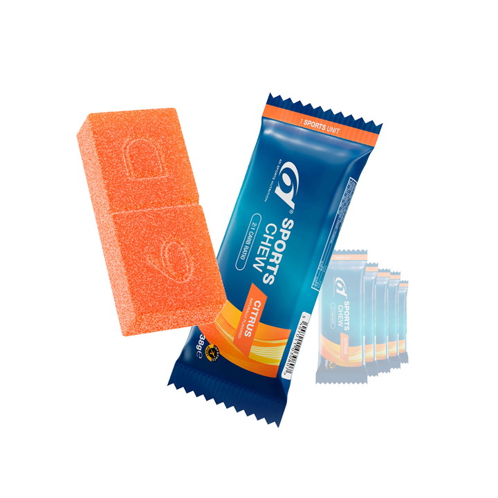 Pâtes de fruits 6D SPORTS Chew 6 x 38 grs Agrumes