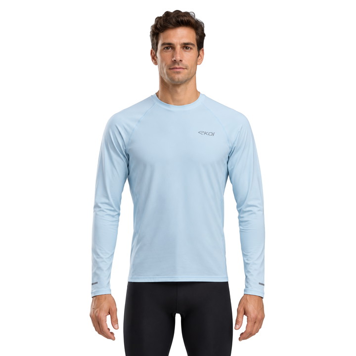 T-SHIRT EKOI RUN PERF MOVE BLEU CIEL