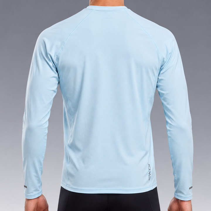 T-SHIRT EKOI RUN PERF MOVE BLEU CIEL