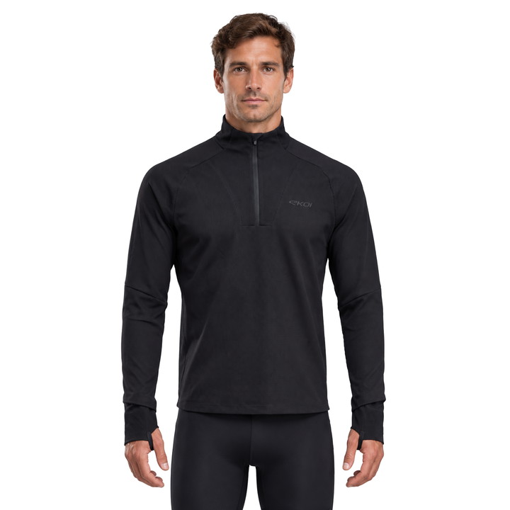 SWEAT ML COL MONTANT 1/2 ZIP EKOI RUN PERF HIGH