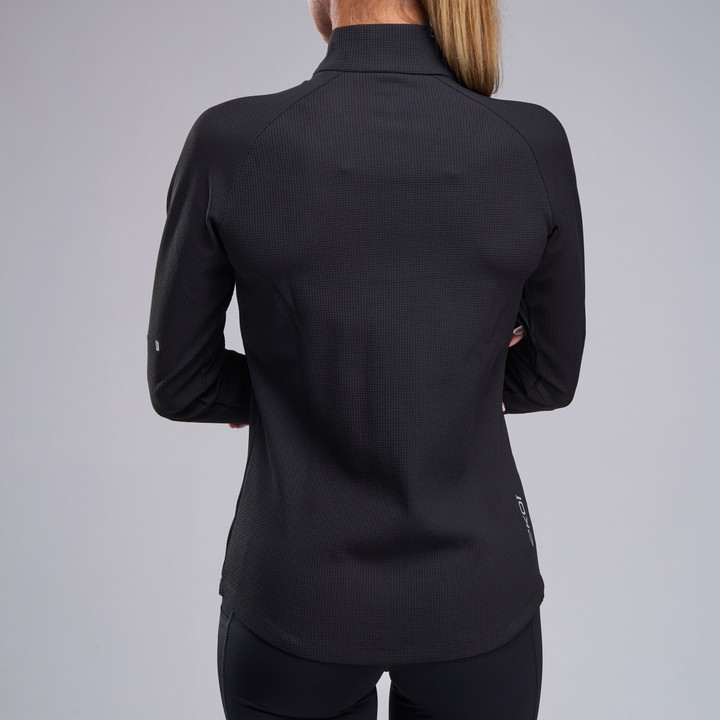 SWEAT FEMME ML COL MONTANT 1/2 ZIP EKOI RUN PERF HIGH