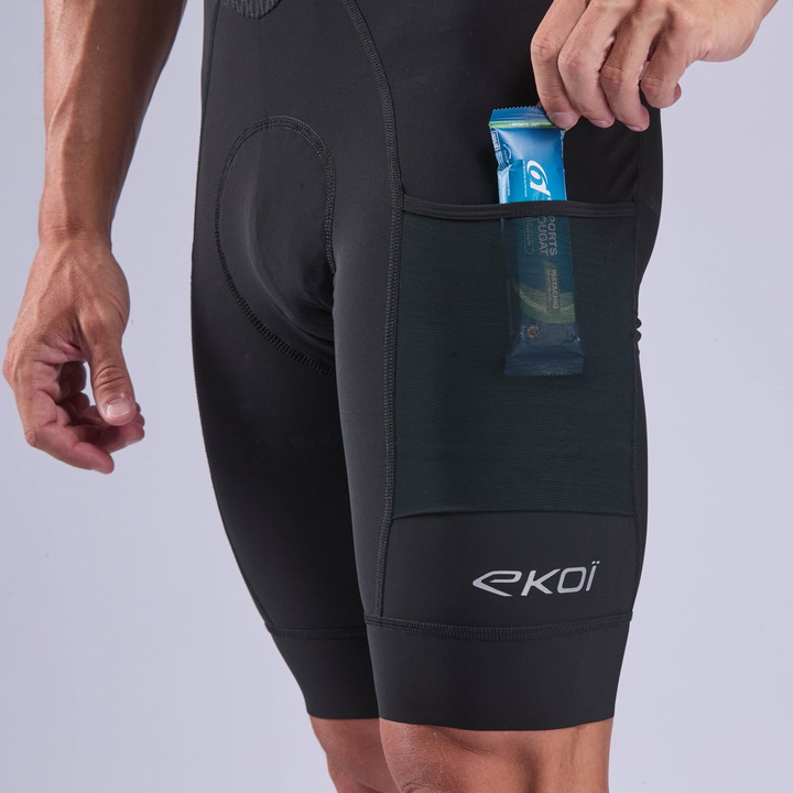 Cuissard gravel EKOI Perf CARGO PORON SHOCK ABSORBER Noir