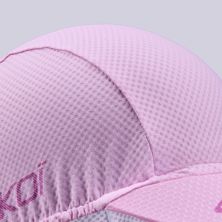 Casquette vélo femme EKOI Perf MOOD Baroudeuse Rose