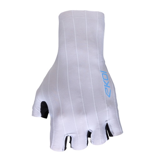 Luvas femininas EKOI Racing AERO Poron® Branco Azul