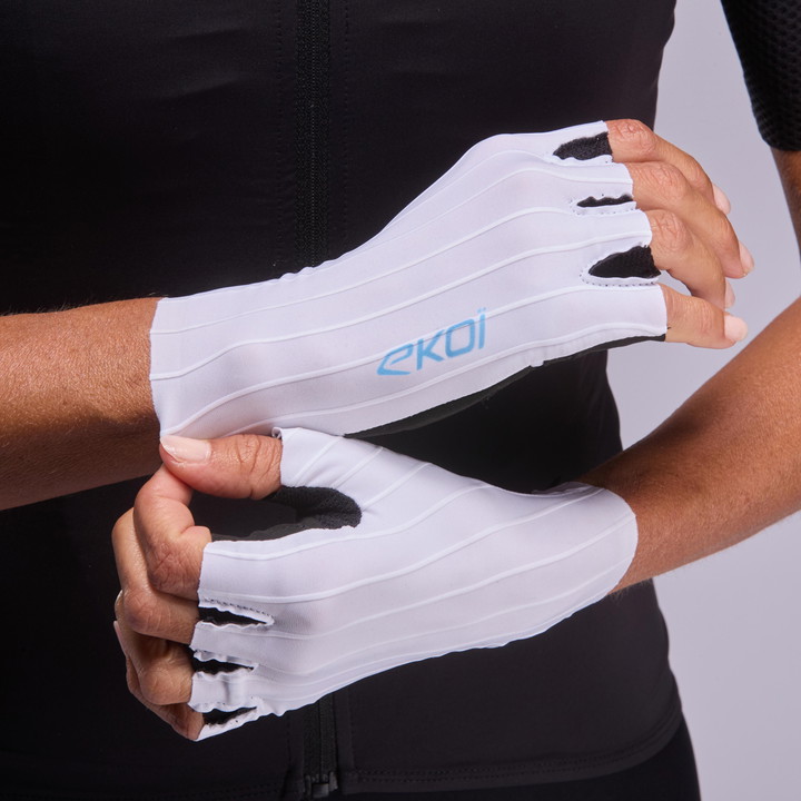 Gant femme EKOI Racing AERO Blanc Bleu
