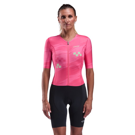 Heldragt triatlon kvinder EKOI Perf NEON Fuchsia