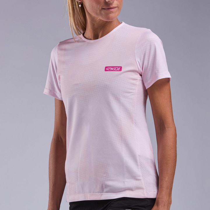 Maillot femme VTT XC EKOI Perf RUSH TIE DYE Rose