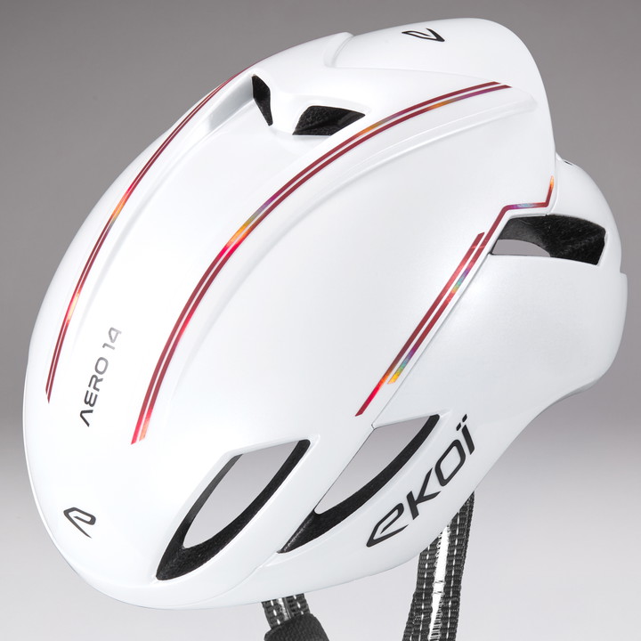 Casque EKOI Perf AR14 ltd LINE Blanc Rouge Noir