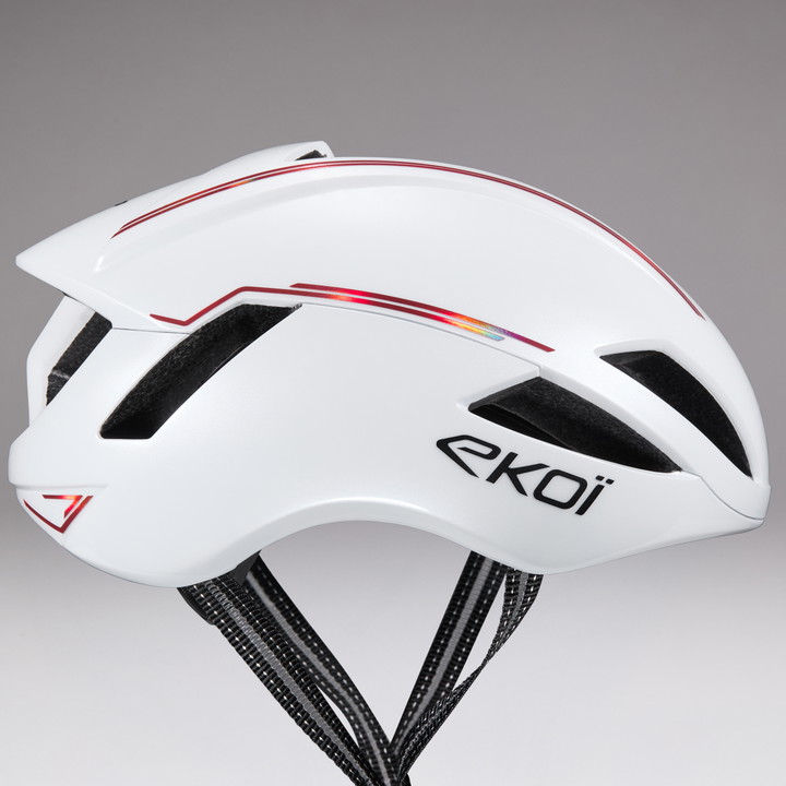 Casque EKOI Perf AR14 ltd LINE Blanc Rouge Noir