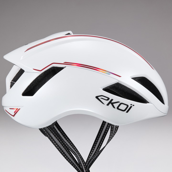 Hjelm EKOI Perf AERO14 ltd LINE Hvid Rød Sort