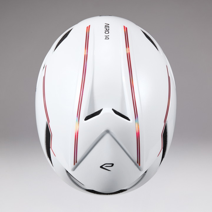 Kask EKOI Perf AERO14 ltd LINE Biały Czerwono-Czarny