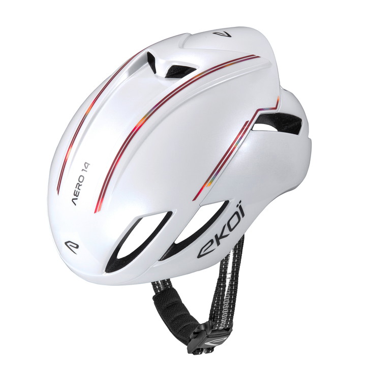 Casque EKOI Perf AR14 ltd LINE Blanc Rouge Noir