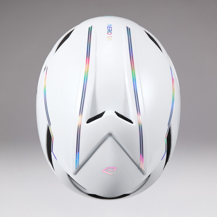 Casque EKOI Perf AR14 ltd LINE Blanc Full Holo Silver