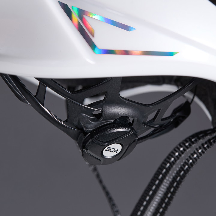 Kask EKOI Perf AERO14 ltd LINE Biały Cały Holo Srebrny