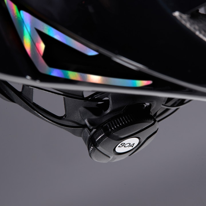 Kask EKOI Perf AERO14 ltd LINE Czarny Cały Holo Srebrny