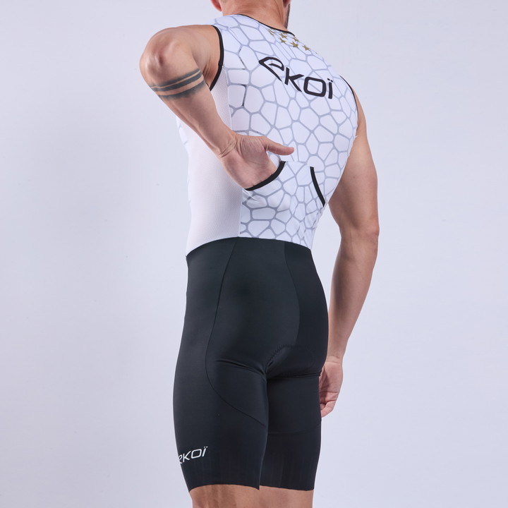 Combinaison triathlon EKOI Racing GRAPHENE sans manches Blanc