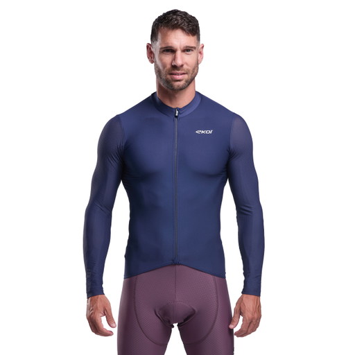 Maillot homme manches longues EKOI Perf PULSE Marine
