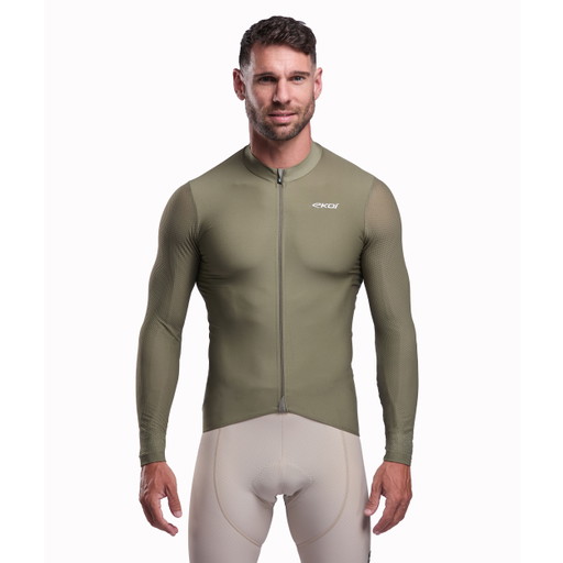 Maillot homme mi-saison EKOI Perf PULSE Kaki