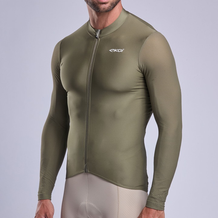Maillot mi-saison EKOI Perf PULSE Kaki