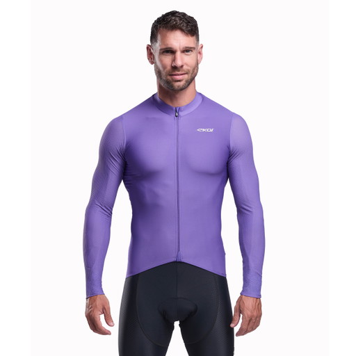 EKOI Perf PULSE Violet men's long-sleeve jersey
