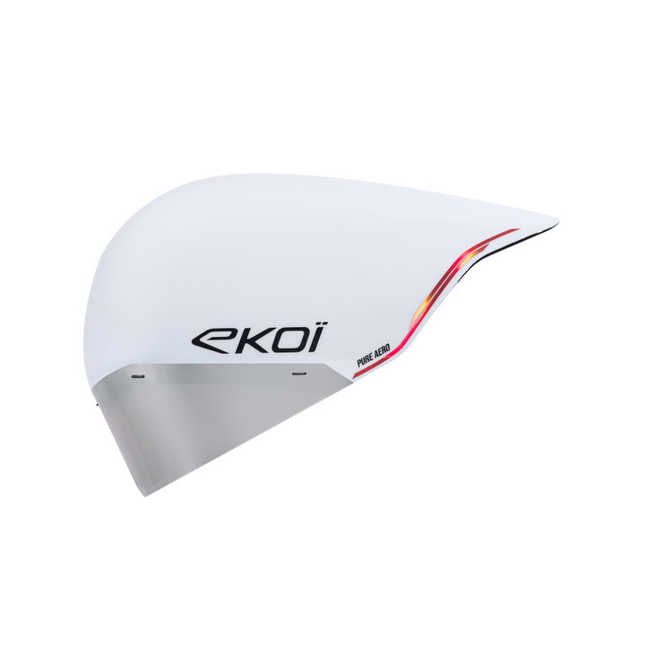 Casque EKOI Racing PURE AERO LTD LINE Cat2 Blanc Holo Rouge