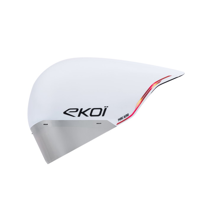 Casque EKOI Racing PURE AERO LTD LINE Cat2 Blanc Holo Rouge