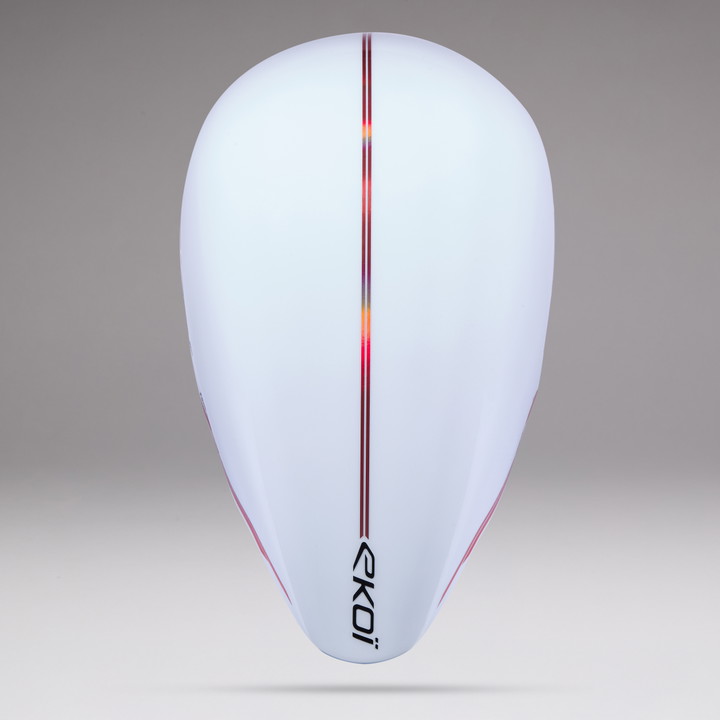 Casque EKOI Racing PURE AERO LTD LINE Cat2 Blanc Holo Rouge